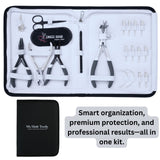 Hair Extension Tool Kit with Tape Press Plier, Bond Cutter & Crimping Tools - Cross Edge Corporation