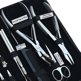 Heavy Duty Hair Extension Tool Kit with Curved Tape In Plier, Crimping Applicator - Cross Edge Corporation