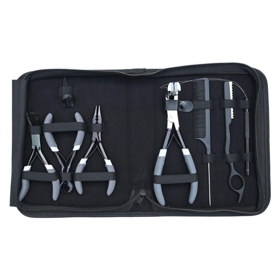 Hair Extension Tool Kit with Tape In Plier, Bond Cutter & Hair Razor Tool - Cross Edge Corporation