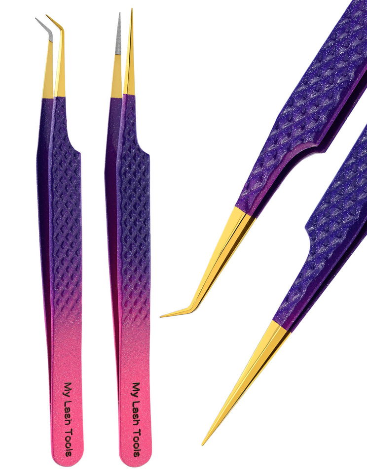 Tweezers Professional Lashing Tweezers, 2Pcs Stainless Steel - Cross Edge Corporation