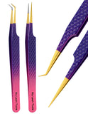 Tweezers Professional Lashing Tweezers, 2Pcs Stainless Steel - Cross Edge Corporation