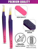 Tweezers Professional Lashing Tweezers, 2Pcs Stainless Steel - Cross Edge Corporation