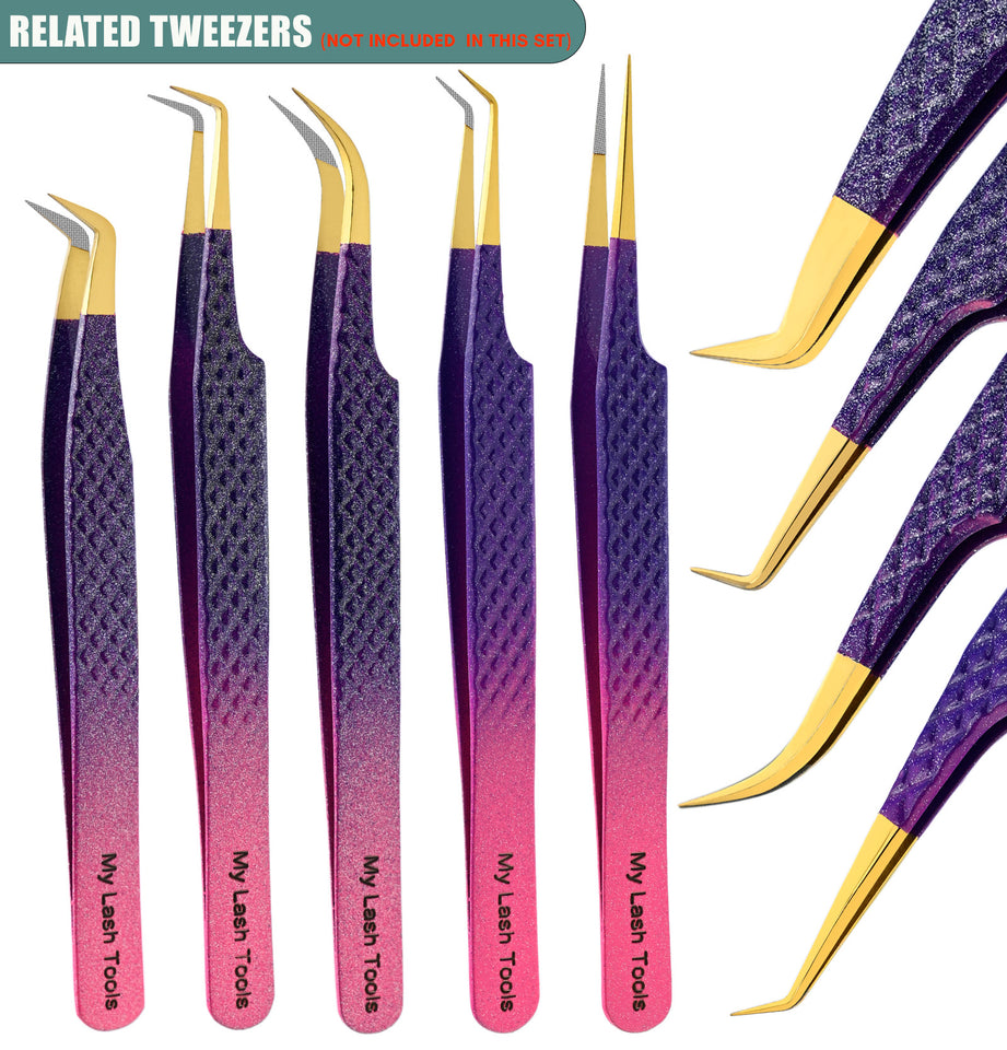 Tweezers Professional Lashing Tweezers, 2Pcs Stainless Steel - Cross Edge Corporation