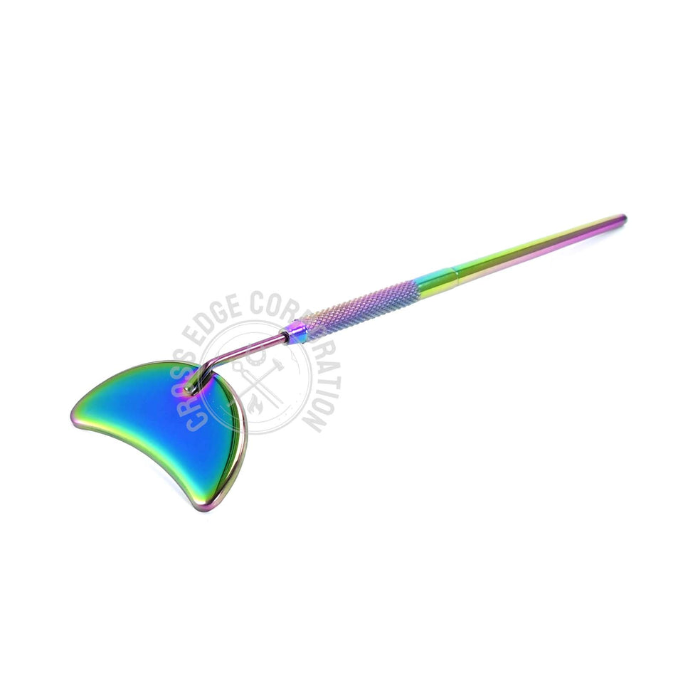 Eyelash Extension Mirror - Half Moon Shape (Rainbow)