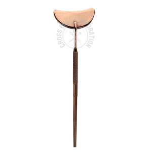 Eyelash Extension Mirror - Half Moon Shape (Rose Gold)