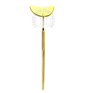 Eyelash Extension Mirror - Half Moon Shape (Gold)