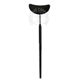 Eyelash Extension Mirror - Half Moon Shape (Black)