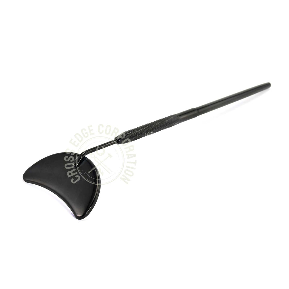Eyelash Extension Mirror - Half Moon Shape (Black)