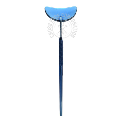 Eyelash Extension Mirror - Half Moon Shape (Blue)