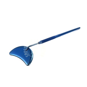 Eyelash Extension Mirror - Half Moon Shape (Blue)