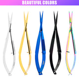 Eyebrow & Eyelash Shaping & Trimming Spring Scissors (Gold/Black)