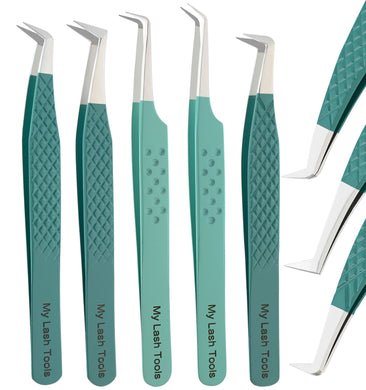 Tweezers Professional Lashing Tweezers, 5Pcs Stainless Steel Boot Volume - Cross Edge Corporation