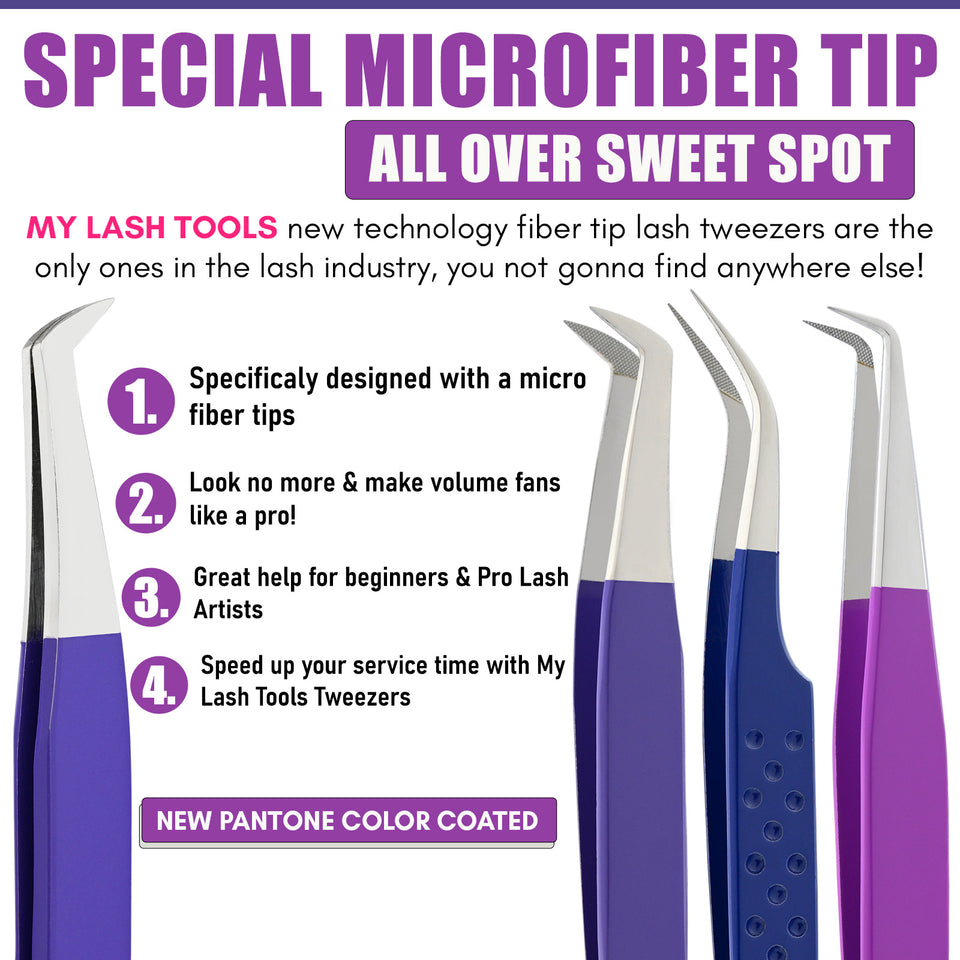 5Pcs Stainless Steel Boot Volume Eye Lash Tweezer - Cross Edge Corporation