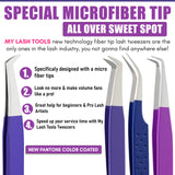 5Pcs Stainless Steel Boot Volume Eye Lash Tweezer - Cross Edge Corporation