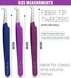 Eyelash Extensions Tweezers Professional Lashing Tweezers, 3Pcs