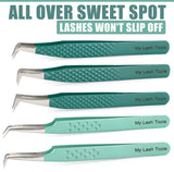 Tweezers Professional Lashing Tweezers, 5Pcs Stainless Steel Boot Volume - Cross Edge Corporation