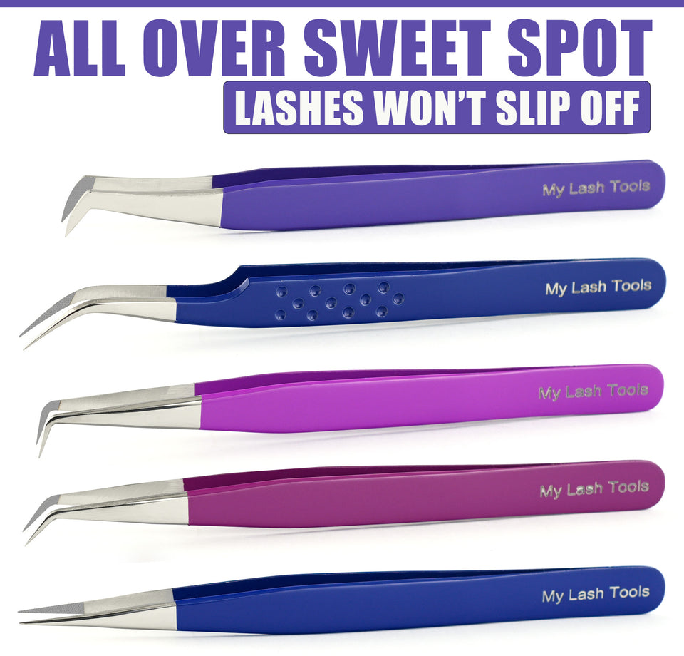 5Pcs Stainless Steel Boot Volume Eye Lash Tweezer - Cross Edge Corporation