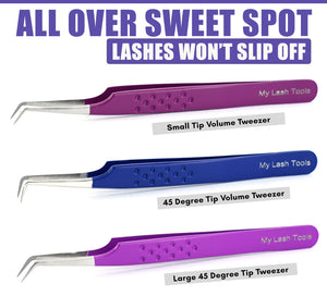 Eyelash Extensions Tweezers Professional Lashing Tweezers, 3Pcs