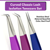 5Pcs Stainless Steel Boot Volume Eye Lash Tweezer - Cross Edge Corporation