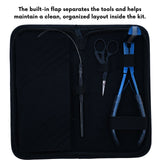 Tape-In Hair Extension Tool Kit with Loop Tool, Sectioning Clips & Curved Needles - Cross Edge Corporation