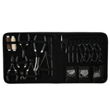 Pro Hair Extension Mega Kit with 7 Inch Micro link Pliers, Tape Tool & Bead Accessories - Cross Edge Corporation