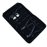 Hair Extension Toolkit with Flat Crimping Pliers, Tape Press Tool & Hook Loop Set - Cross Edge Corporation