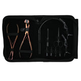 Essential Tape-In Hair Extension Kit with Thread Loop Tools, Styling Clips & Remover Plier - Cross Edge Corporation