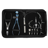 Deluxe Tape-In Hair Extension Kit with Flat Crimping Plier, Loop Tool & Styling Clips - Cross Edge Corporation