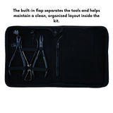 Hair Extension Toolkit with Flat Crimping Pliers, Tape Press Tool & Hook Loop Set - Cross Edge Corporation