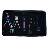 Hair Extension Kit with Flat Crimping Pliers, Tape In Tool & Beads Storage Box - Cross Edge Corporation
