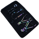 Hair Extension Kit with Flat Crimping Pliers, Tape In Tool & Beads Storage Box - Cross Edge Corporation