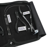 Tape-In Hair Extension Kit with Crimping Pliers, Loop Tools & Duck Bill Clips Parting Finger - Cross Edge Corporation