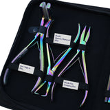 Hair Extension Kit with Flat Crimping Pliers, Tape In Tool & Beads Storage Box - Cross Edge Corporation