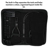 Tape-In Hair Extension Kit with Crimping Pliers, Loop Tools & Duck Bill Clips Parting Finger - Cross Edge Corporation