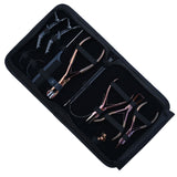 Expert Hair Extension Tool Kit with 3 Hole Crimping Pliers, Tape In Tool & Bead Opener - Cross Edge Corporation