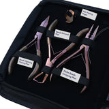 Expert Hair Extension Tool Kit with 3 Hole Crimping Pliers, Tape In Tool & Bead Opener - Cross Edge Corporation