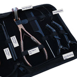 Expert Hair Extension Tool Kit with 3 Hole Crimping Pliers, Tape In Tool & Bead Opener - Cross Edge Corporation