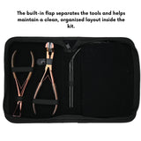 Essential Tape-In Hair Extension Kit with Thread Loop Tools, Styling Clips & Remover Plier - Cross Edge Corporation