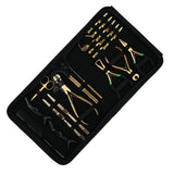 Premium Salon Hair Extension Kit with Tape In Plier, Bond Cutter & Rexine Storage Case - Cross Edge Corporation