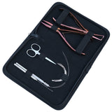 Pro Microlink Hair Extension Kit with Flat Crimping Plier, Threading Hook & Loop Tool - Cross Edge Corporation