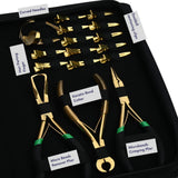 Premium Salon Hair Extension Kit with Tape In Plier, Bond Cutter & Rexine Storage Case - Cross Edge Corporation