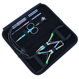 Rainbow Hair Extension Tool Kit with Crimping Plier, Bead Remover & Hook Loop Set - Cross Edge Corporation