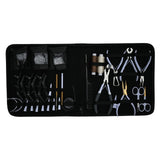 Master Hair Extension Studio Kit with 3 Hole Crimping Pliers, Tape In Tool & Bead Storage Set - Cross Edge Corporation