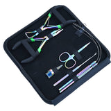 Rainbow Hair Extension Tool Kit with Crimping Plier, Bead Remover & Hook Loop Set - Cross Edge Corporation