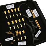 Hair Extension Tool Kit with Flat Crimping Pliers, Hook Loop Tools & Wig Thread Set - Cross Edge Corporation