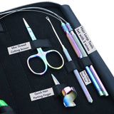Rainbow Hair Extension Tool Kit with Crimping Plier, Bead Remover & Hook Loop Set - Cross Edge Corporation