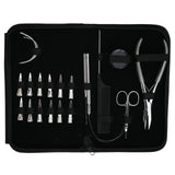 Nano Ring Hair Extension Kit with Flat Crimping Plier, Loop Tool & Beads Storage Box - Cross Edge Corporation