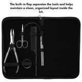 Nano Ring Hair Extension Kit with Flat Crimping Plier, Loop Tool & Beads Storage Box - Cross Edge Corporation