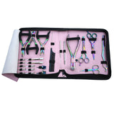 Rainbow Hair Extension Tool Kit with Tape Plier, Thinning Scissors & Razor Styling Set - Cross Edge Corporation