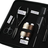 Professional Microlink Extension Kit with Flat Crimping Plier, Hook Loop Tools & Rexine Case - Cross Edge Corporation